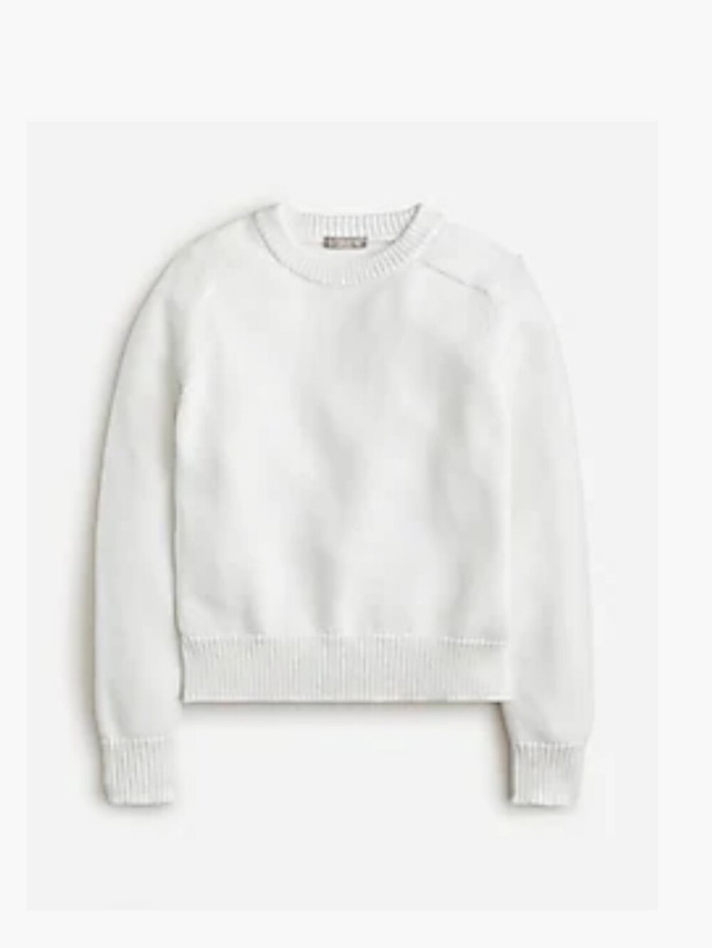 J.Crew White Crewneck Women's Sweater